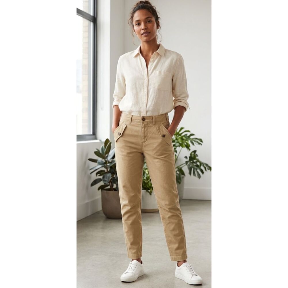 New Banana Republic Authentic Chino Girlfriend Pant Women's Size 4